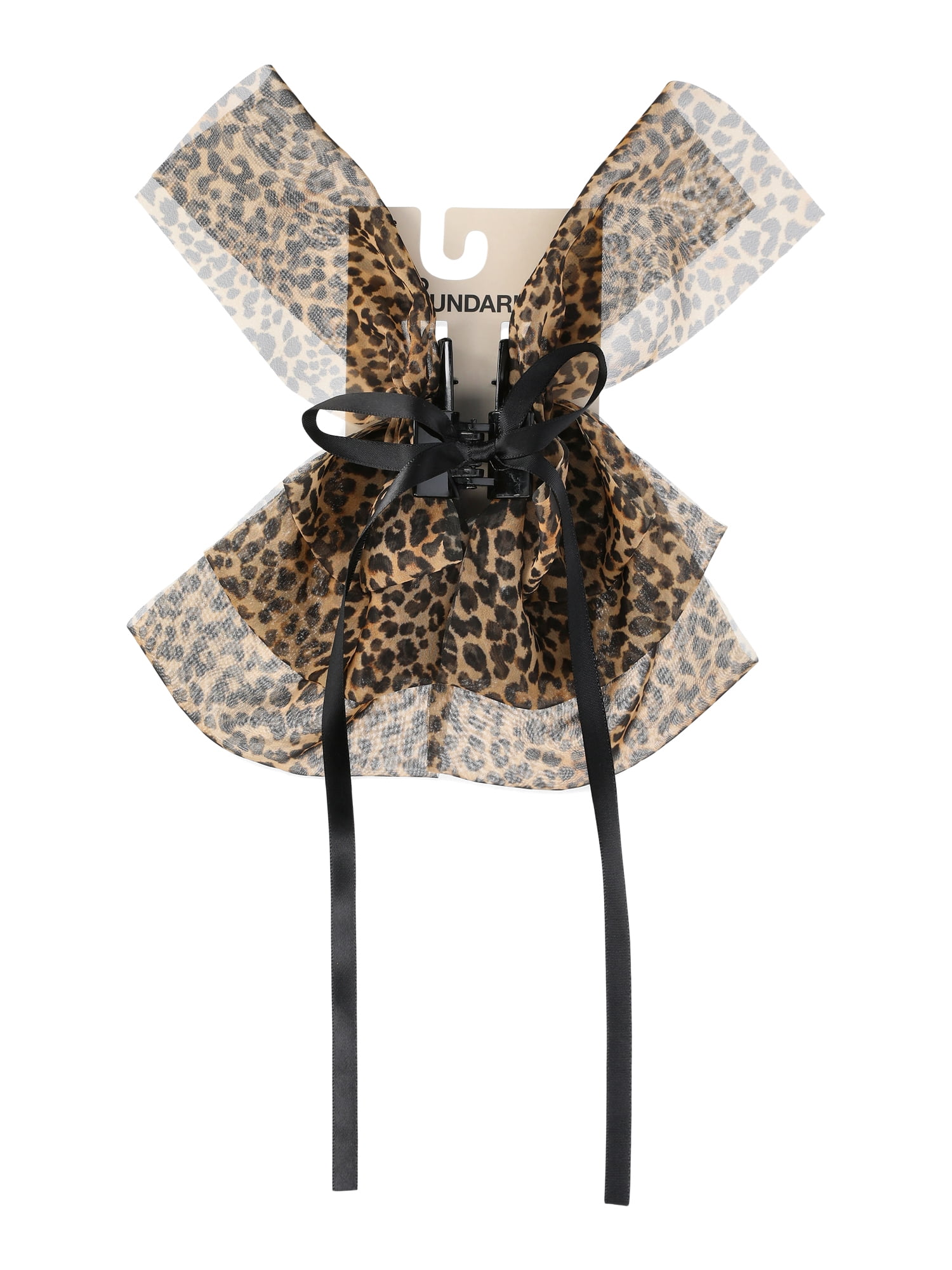 No Boundaries Printed Volume Claw Clip, Brown