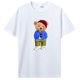 thumbnail image 1 of Camiseta de oso de peluche jugando bádminton ropa para hombre camisetas con gráficos Kawaii camisetas para hombre Camiseta de algodón ropa de calle, 1 of 7