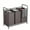 Brown-1, variant on 63.4Gal 3-Bag Laundry Sorter Cart with Rolling Lockable Wheels, Removable Bags, Heavy Duty Laundry Hamper for Bedroom  Laundry Room, Sturdy Fabric Storage Organizer