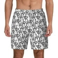thumbnail image 2 of Picia Snake pattern Mens Swim Trunks with Compression Liner Stretch Beach Shorts Quick Dry with Zipper Pockets No-Chafing Board Shorts-Large, 2 of 9