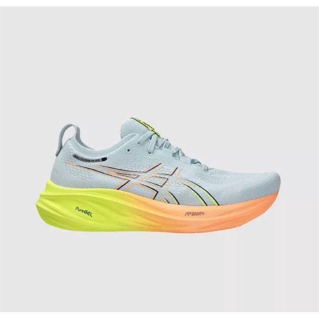 New Asics Gel-Nimbus 26 Paris Shoes - Cool Grey/ Safety Yellow (1011B928-750)