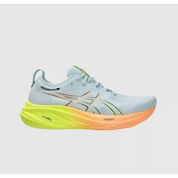 New Asics Gel-Nimbus 26 Paris Shoes - Cool Grey/ Safety Yellow (1011B928-750)
