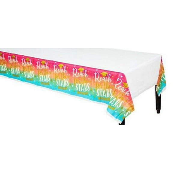 Various Plastic Tablecloth, Lovely Grad, One Size