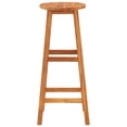 thumbnail image 5 of vidaXL Solid Acacia Wood Bar Stools - Set of 2, Brown, 5 of 11