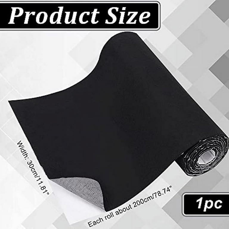 1Sheet Adhesive Felt Fabric Large Adhesive Felt Shelf Liner Pad Black Sticky  Back Roll 