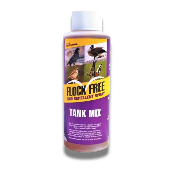 Bird Repellent Spray, Safe Residential Bird Problem Solution by Flock Free Bird Control, 4 oz Concentrate