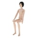 thumbnail image 4 of Muñeca BJD articulada con cuerpo desnudo, piezas de bricolaje, accesorios para hacer ojos 3D Negro, 4 of 8