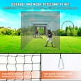 thumbnail image 4 of VEVOR Baseball Batting Netting, Professional Softball Baseball Batting Hitting Training Net, Practice Portable Pitching Cage Net with Door & Carry Bag, 4 of 9