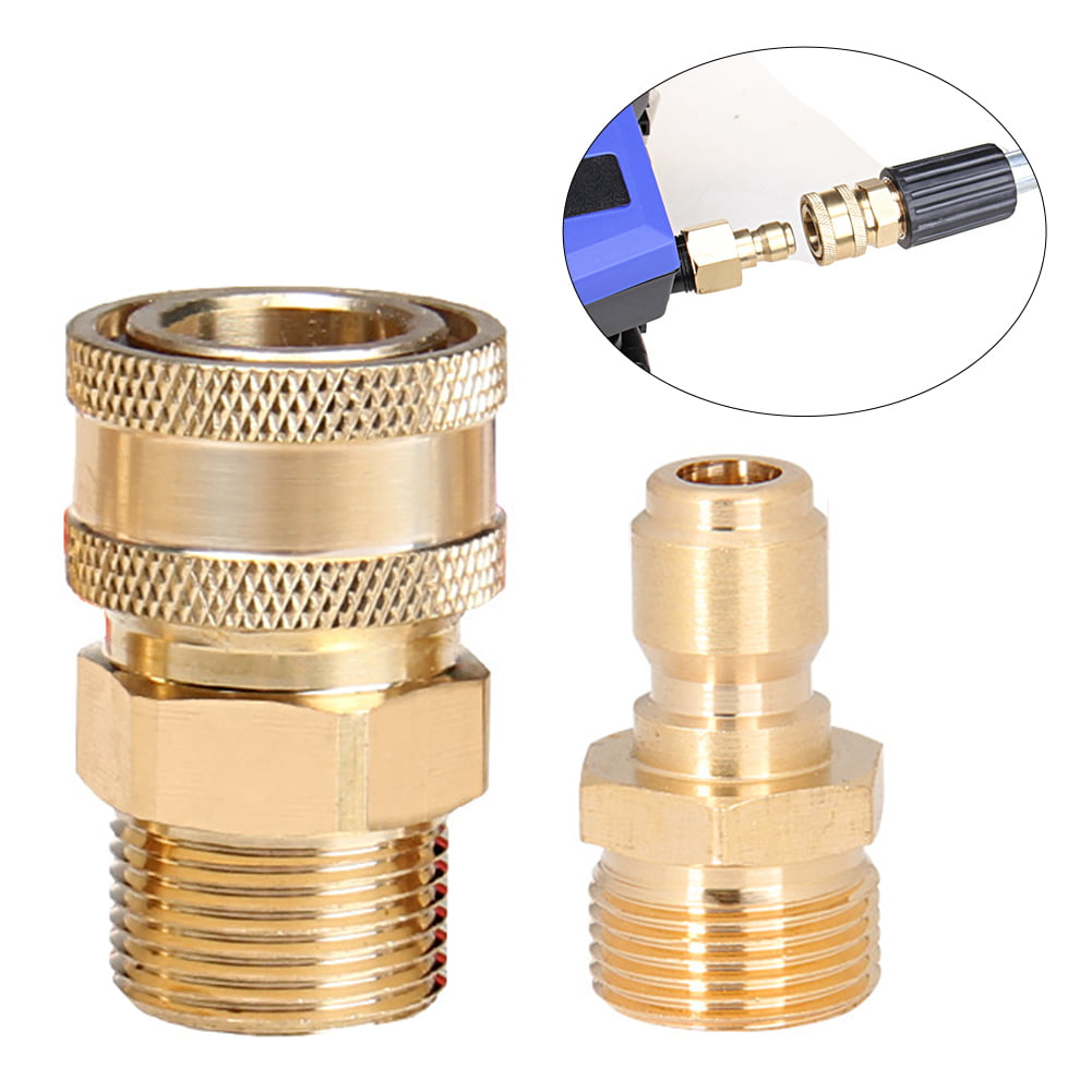 2PCS 1/2" Brass Hose Pipe Connector for Car washing water gun quick connector US 