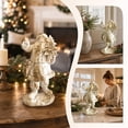 thumbnail image 5 of Dolstice Vintage Santa Claus Statue, White Resin Santa Figurine Holding Small Christmas Tree, Christmas Figure for Home Mantel Bookshelf Tabletop Decor, 5 of 7