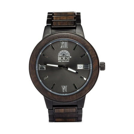 Root Gianni VII Watch Steel Wood Band|2 Year Warranty