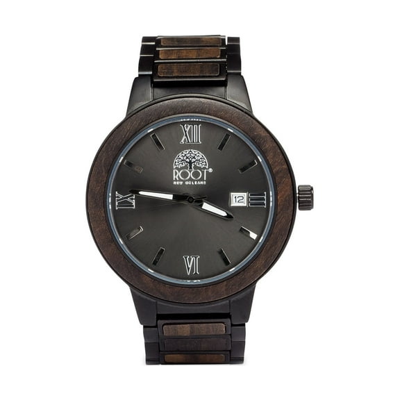 Root Gianni VII Watch Steel Wood Band|2 Year Warranty