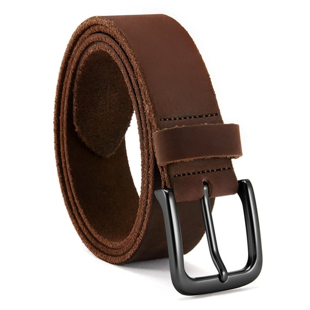 Cinturón de cuero de plena flor para hombre CHAOREN Work Heavy Duty Brown