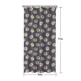 thumbnail image 5 of Gray Daisy Flower Pattern Shower Curtain 36"x72" ,Bathroom Decorative Shower Curtains Set with 12 Hooks,Modern Waterproof Washable Shower Curtain, 5 of 6
