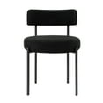 thumbnail image 5 of Boucle Upholstered Metal Side Chair, Set of 2, Black, 5 of 7