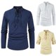 thumbnail image 5 of Mens Slim Fit Casual Shirt Long Sleeves Breathable T Shirts Soft Top Tether, 5 of 8