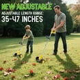 thumbnail image 2 of Weed Wacker Cordless Adjustable Weed Eaters 3 in 1 Electric String Trimmer Lawn with Two Battery with Charger Comes with Multiple Blades for Yard,Green,Garden(Yellow), 2 of 15