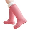 thumbnail image 3 of YUEHUA Womens Rain Boots Stylish Mid Calf Boots for Women Rainy Days Casual Outfits Outdoor Activities Waterproof Lightweight Anti-Slip Garden Boots, 3 of 9