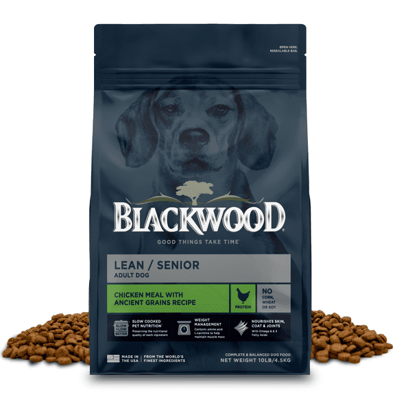 Blackwood Dry Dog Food Lean/Senior Chicken Meal with Ancient Grains 10 lb.