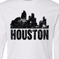 thumbnail image 4 of Inktastic Houston Skyline Grunge Long Sleeve Youth T-Shirt, 4 of 5