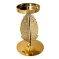 thumbnail image 4 of CreativeArrowy Candle Stand Candlestick Ornaments Wedding Scented Iron Desktop Metal Crafts Golden Leaf Nordic Wrought Candelabra, 4 of 10