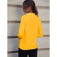 thumbnail image 2 of Chic Lapel Top Sleek Women Slim-Fit Shirt Long Sleeves Perfect for Spring/Fall Wear, 2 of 19