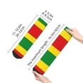 thumbnail image 3 of Adult Quarter Ankle Socks Rastafari Flag Cushion Ventilation Sports Socks, 3 of 7