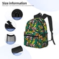 thumbnail image 5 of Daiia Cute Tribal Leopards School Backpack for Men Women, Unisex Large Waterproof Bookbag Schoolbag Casual Daypack for High School/College/Teens/Travel/Work Black, 5 of 8