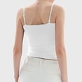 thumbnail image 5 of WTXUE Camisole Tops Square Neck Sports Bras for Women Padded Wirefree Workout Crop Tank Tops With Built In Bra Breathable Tank Top for Women Thick Strap Tank Tops Hiking Tank Tops Women White Xs, 5 of 5