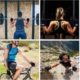 thumbnail image 3 of Guantes de fitness, guantes de entrenamiento, guantes de levantamiento de pesas ajustables para hombres y mujeres, transpirables, guantes de gimnasio para hacer ejercicio, dominadas,, 3 of 5