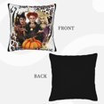 thumbnail image 3 of Funda de almohada decorativa de lino Hocus Pocus, funda de cojín cuadrada, funda de almohada para sofá, dormitorio, sofá, almohada decorativa de lino, 3 of 8