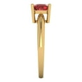 thumbnail image 3 of Clara Pucci 14K Yellow Gold 1.5ct Garnet Solitaire Ring for Women, 3 of 7