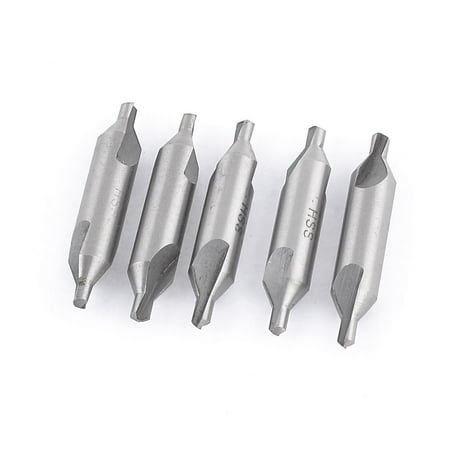 

Unique Bargains 50mm Long 4mm Diameter Double Ended HSS Center Drill Bits 5 Pcs