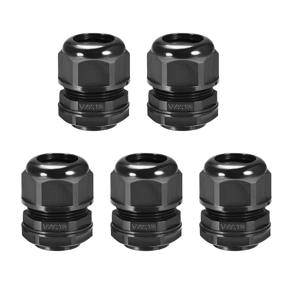 M32 Cable Gland 5mmx19mm Wire Hole Waterproof Nylon Joint Adjustable