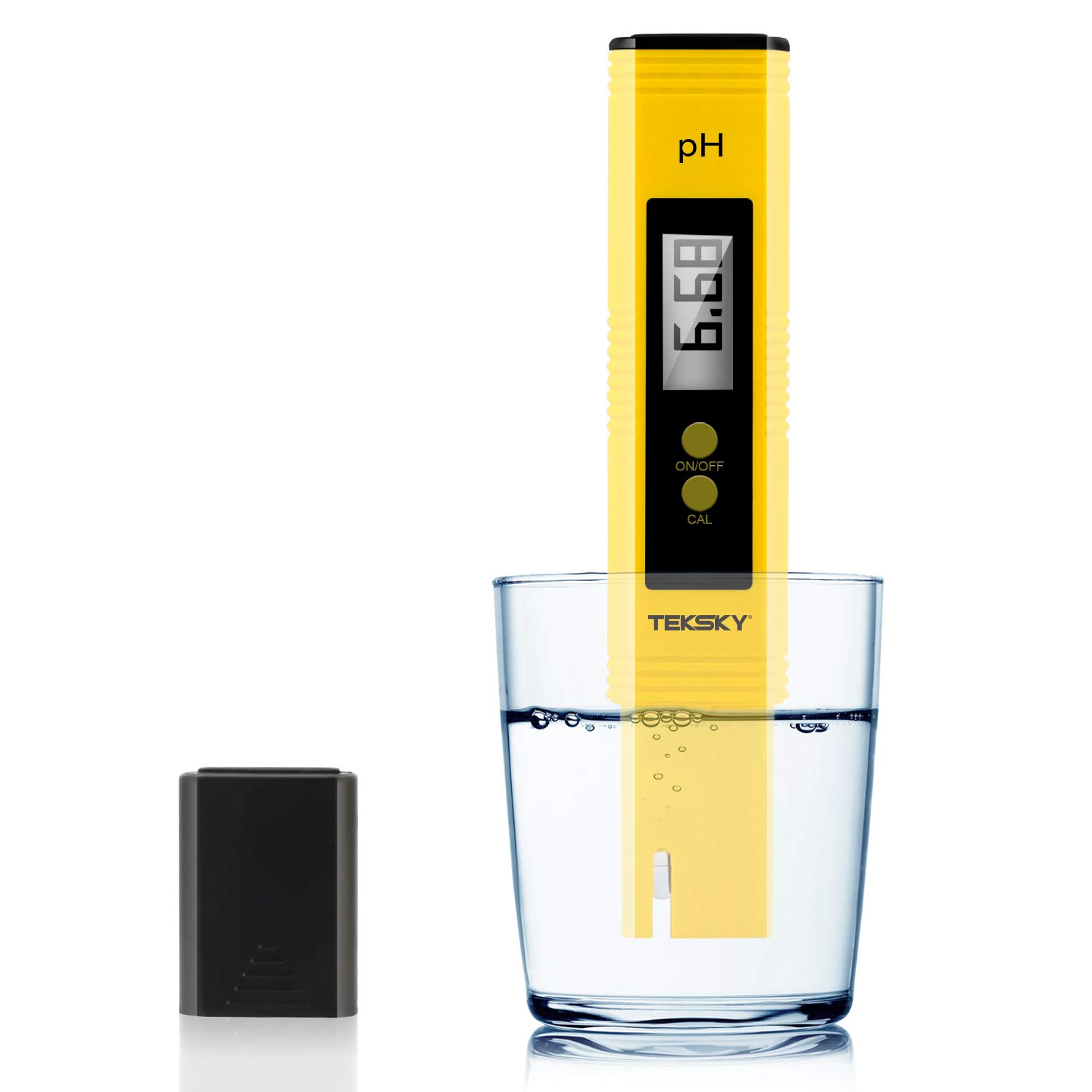 TekSky Digital pH Meters 0.01pH Accuracy, 060 Celsius, 014 PH