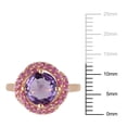 thumbnail image 2 of Everly Women's Amethyst and Sapphire Rose Gold Plated Ring, 2 of 6