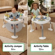 Ingenuity Bounce to Bloom 2-in-1 Activity Jumper & Table, Chambray, Ages 6–24 Months
