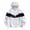 White, variant on Kaemgyyd Mens Raincoat Windproof Waterproof Lightweight Sport Jacket Fashion Color Block Hooded Outwear for Summer