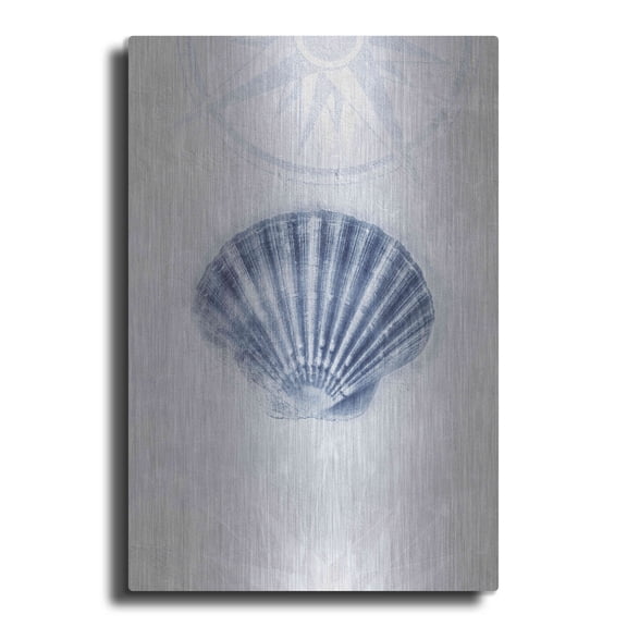 Luxe Metal Art 'Ocean Memories 3' by Louis Duncan-He, Metal Wall Art, 12"x16"