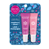 eos Limited Edition Holiday Lip Balm Set, Raspberry Cloud & Pink Champagne, 24-Hour Moisture Lip Butter, Overnight Lip Treatment, 0.35 oz, 2-Pack