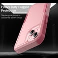 thumbnail image 4 of JETech Case for iPhone 15 6.1-Inch, Heavy Duty Dual-Layer Rugged Protection, Shockproof Protective Tough Phone Cover with Matte Back (Pink), 4 of 6