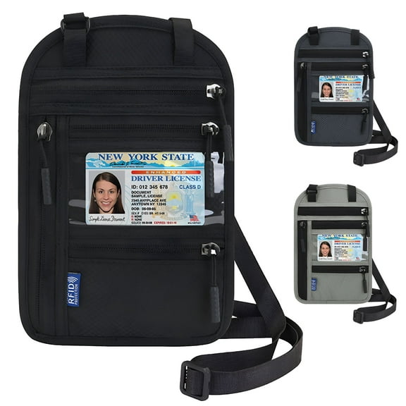 GASTROPOD Travel Neck Wallet with RFID Blocking Waterproof Travel Neck Pouch Passport Holder for Women and Men Keep Your Cash Credit Cards and Phone Safe for Secure Travels