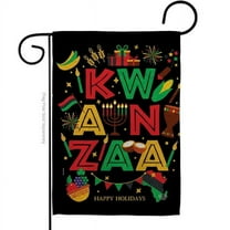 Ornament Collection G190185-BO 13 x 18.5 in. Kwanzaa Holiday Black History Double-Sided Decorative Vertical Garden Flags for House Decoration Banner Yard Gift