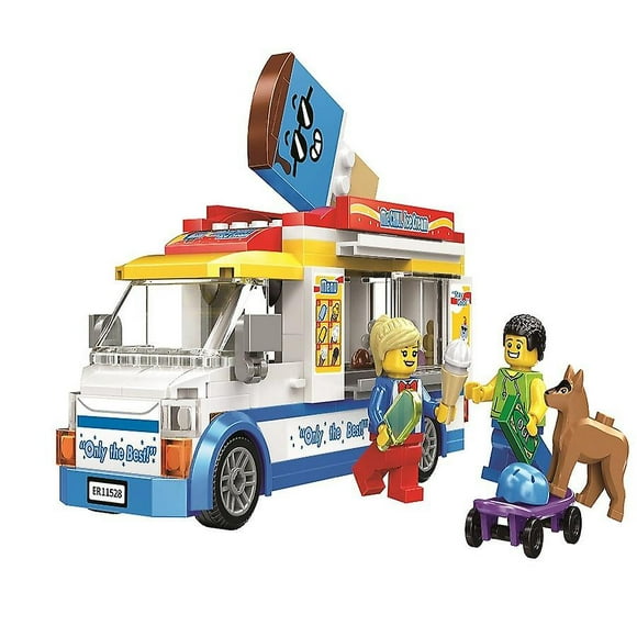 Building Blocks 60253 City Ice Cream Truck, With Skater And pet Figure, Toy For Girls And Boys Ages 5 And Up