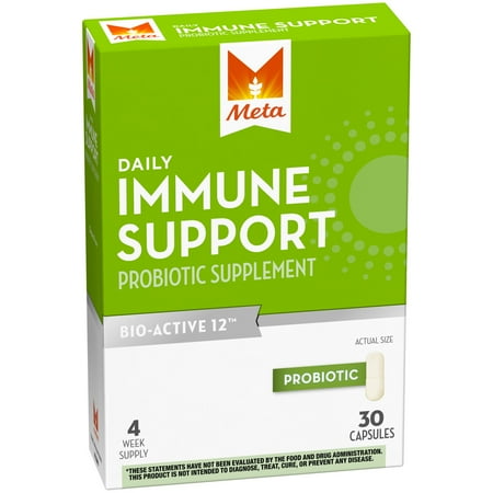 Meta Daily Immune Support Capsules Probiotic Supplement 30ct