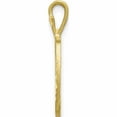 thumbnail image 3 of 10K Yellow Gold Diamond-Cut Grooved Initial D Charm (20 X 11) Made In United States 10c767d, 3 of 6