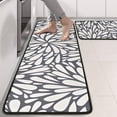 thumbnail image 2 of Kitchen Rugs Sets Of 2,Light Dark Floral Burst Pattern Anti Fatigue Kitchen Mat Rugs Non Slip Washable,Decorative Kitchen Floor Mats for Kitchen,Sink,Laundry,17"x47"+17"x47", 2 of 5