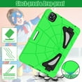 thumbnail image 5 of Dteck Case for iPad Pro 11 inch 4th/3rd/2nd/1st Gen/iPad Air 4th/5th Gen 10.9",Shockproof Rugged Rubber Kids Friendly Case Pencil Holder Stand Cover for iPad Pro 11 2022/2021/2020/2018,Green+Black, 5 of 8