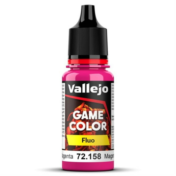 Vallejo VJP72158 18 ml Game Color Fluorescent Acrylic Paint, Magenta
