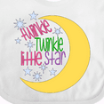 thumbnail image 4 of Inktastic Twinkle Twinkle Little Star with Yellow Moon Boys or Girls Baby Bib, 4 of 4